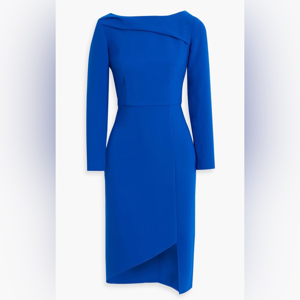 NWT [Sachin and Babi] Patrizia Bateau Neck Midi Dress in Cobalt Blue Women’s 8 - Picture 4 of 15